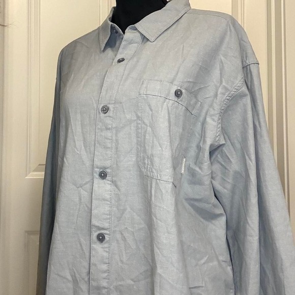Columbia Big South Fork Gray Button Up Shirt NWT Men's XL - Picture 2 of 7